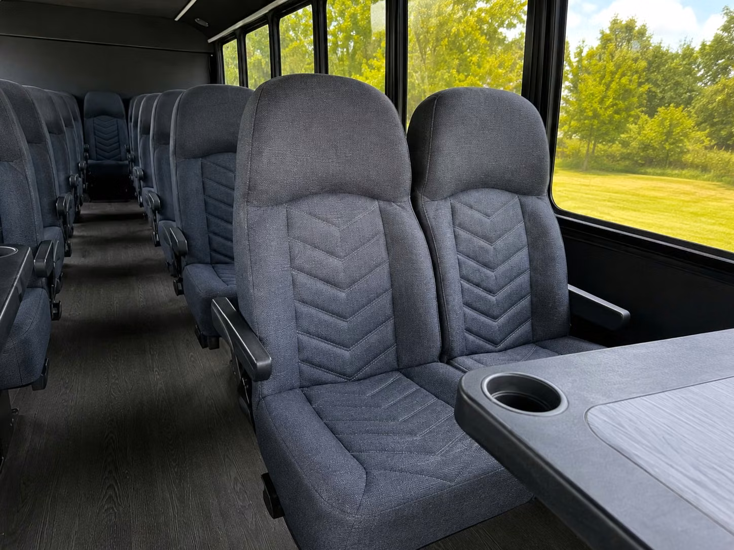 18 passenger minibus interior